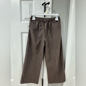 Zara girls plaid pants. Size 7